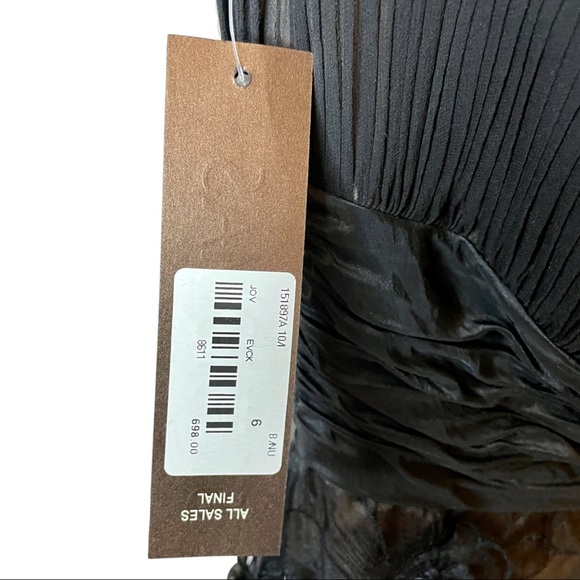 Jovani Lace Floral and Beaded Cocktail Dress - Size: 6 - Picture 3 of 7